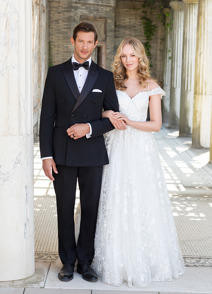 Winston Double Breasted Tuxedo Rental At Minsky Formal Wear